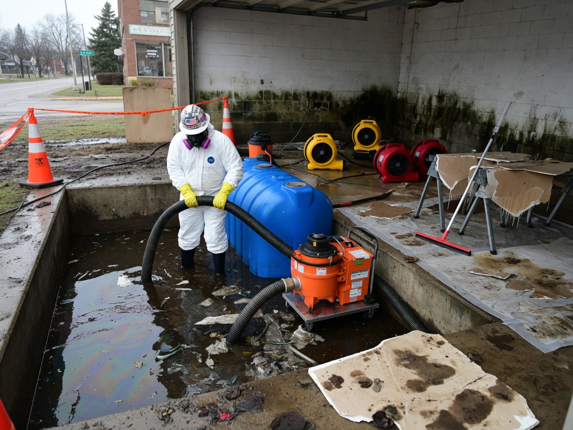 Sewage-Contaminated Water Extraction & Drying in La Crosse